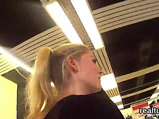 Stunning Czech teen teased in shopping centre then shagged POV