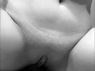 petite girl inserts huge cock in ass and pleases guy