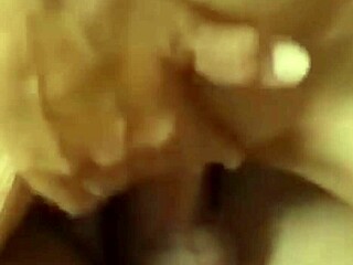 redhead's swollen pussy lips expel jets of cum while riding and moaning in sexy sex