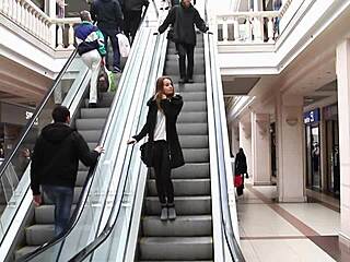 2014-05-20 malvina - shopping girl strips and rips clothes!
