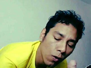 enjoying this hairy argentine guy's delicious cock with deep oral amateur action