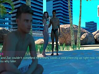 A wife and stepmother in blonde cartoon scene