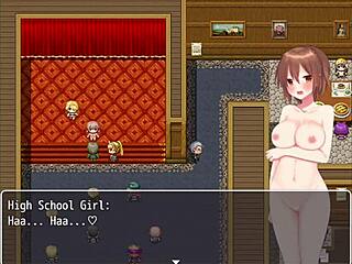 girl reincarnates naked in another world, exploring public outdoor nudity with big tits and ass.