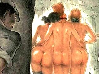 Vintage Anime Erotic Drawings From Antique Cartoon Collection