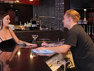 bartender discovers milf’s tight pussy makes the best cum rag ever