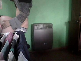 Latina milf fucks in kitchen.