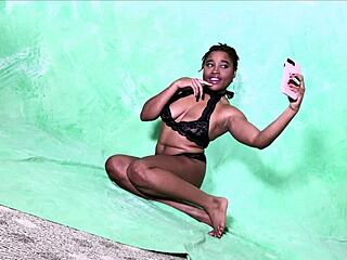 Nina Rivera And Don Whoe In Behind-The-Scenes Photoshoot.