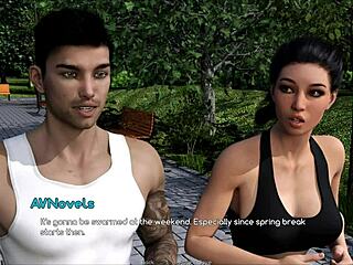 Intertwined erotic scene with big ass focus