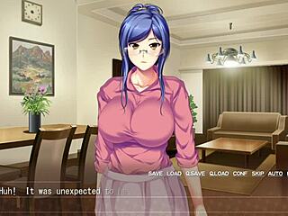 Mesumama husmor bøjes over for intens doggy creampie i anime