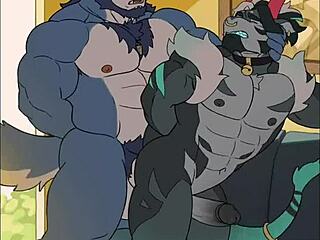 Compilado de animações aleatórias de furry gay action