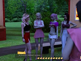 Hej, de här söta tjejerna petar på min hårda kuk för att hjälpa!