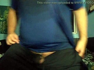 I masturabte with my chastity cage, feeling so aroused