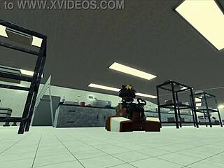 Wild Roblox session with a hot black nun getting pounded