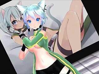 Sinon Sword Art Online Mmd