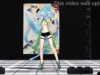 Sinon Sword Art Online Mmd