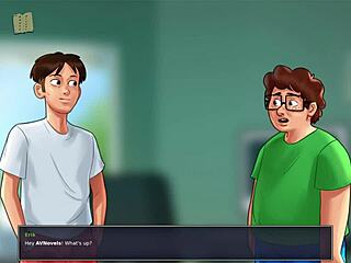 i'm playing summertime saga 136, feeling that erotic anime vibe.