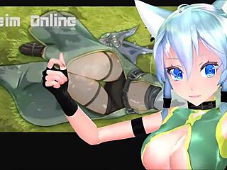 Sinon Sword Art Online Mmd