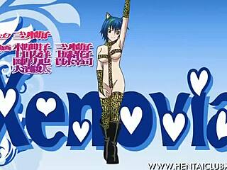 Anime fan service with Suisei no Gargantia DXD belly dancing girls in action.