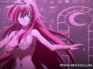 Anime fan service with Suisei no Gargantia DXD belly dancing girls in action.