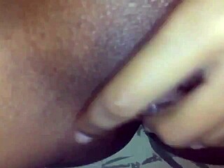 teen 18+ masturbates with fingering on hairy pussy