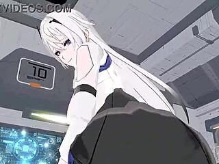 3D Anime Hentai with Deep Space Eye Riding Action