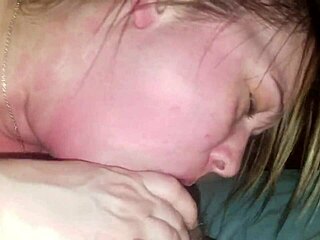 is my wife sucking a big cock while i'm away? she's deepthroating it like a pro!