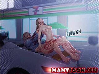 girl gives sexy blowjob in amateur hentai 😍 manytoon com