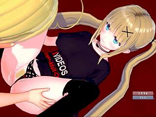 見てよ金髪爆乳ギャルJKエレノアの3Dヘンタイエロアクション！