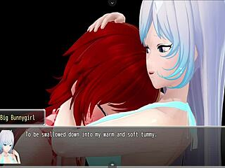 Is this big bunny girl ready for willing digestion in hentai?