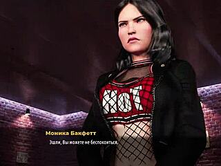 in this anime game, the bosses are groping their employees' butts while they're working on fashion business tasks