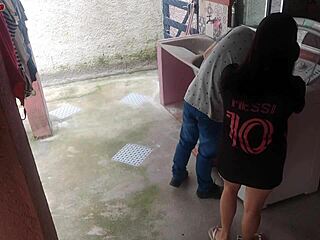 Married housewife trades ass for washing machine repair while husband's away