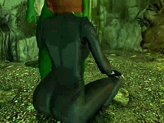 Scarlett Johansson Meets Hulk In Garage