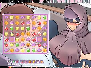 Tsundere Milfin Hentai Game Pornplay Ep 5 My Muslim Boss Is Giving Me A Titjob Under The Desk