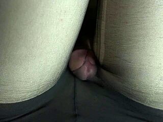 her pov thigh fucking in pantyhose with cumshot!