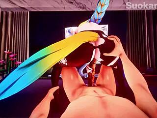 uma musume rides cowgirl style