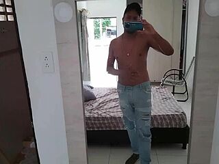 Taste my stepbro's cum on tits