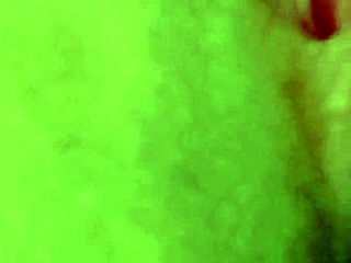 indian babe rubs her wet cunt before work