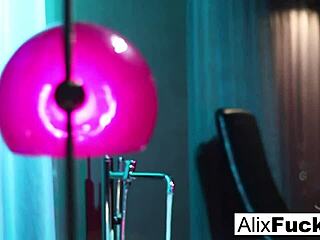 alix lynx plays with butt plug in solo nude masturbation session