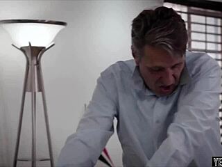 cute teen 18+ double creampied by stepdad and pal in taboo doggystyle 😏