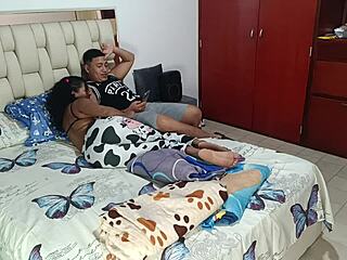 i fucked my hot latina uni friend, her big tits bouncin