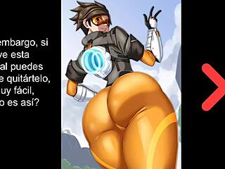 i'm tracer from overwatch, femdom joi with dildo and anal