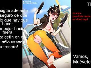 i'm tracer from overwatch, femdom joi with dildo and anal