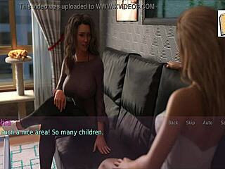 Cartoon Wife And Mother-In-Law In Game Scene