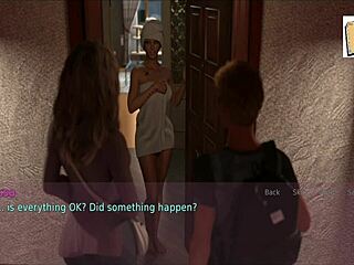 Cartoon Wife And Mother-In-Law In Game Scene