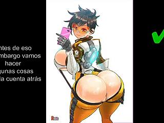 i'm tracer from overwatch, femdom joi with dildo and anal