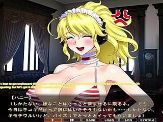 Maid-San To Boin Game Honey Scene 2 English: Intense Cosplay Action With Big Tits!