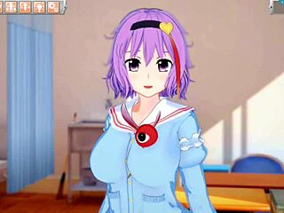 hey, check out this hentai with touhou satori getting her big tits rubbed in 3d anime action