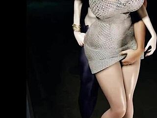 Хентай 3D: Бандит жёстко берёт молодую девку