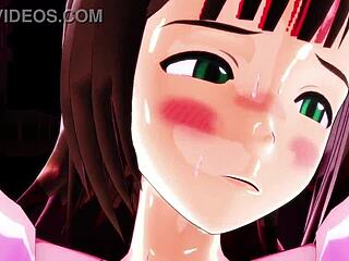 in this 3d cartoon hentai, spring-chan faces game challenges with naughty twists