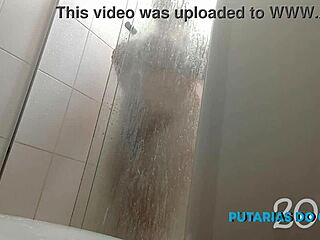 Latina Teen Hides Having Anal Sex with Black Guy Fixing Shower, Oral and Masturbation